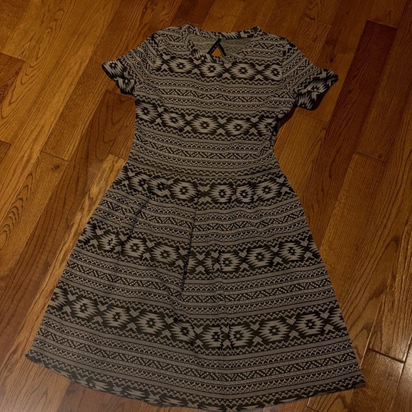 Vintage style Jacquard Tribal fit and flare mini dresss Sz small - Picture 5 of 16